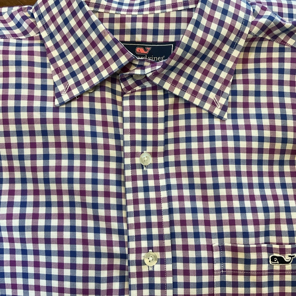 Vineyard Vines Custom Fit Tucker Long Sleeve Button Down Shirt Size Medium